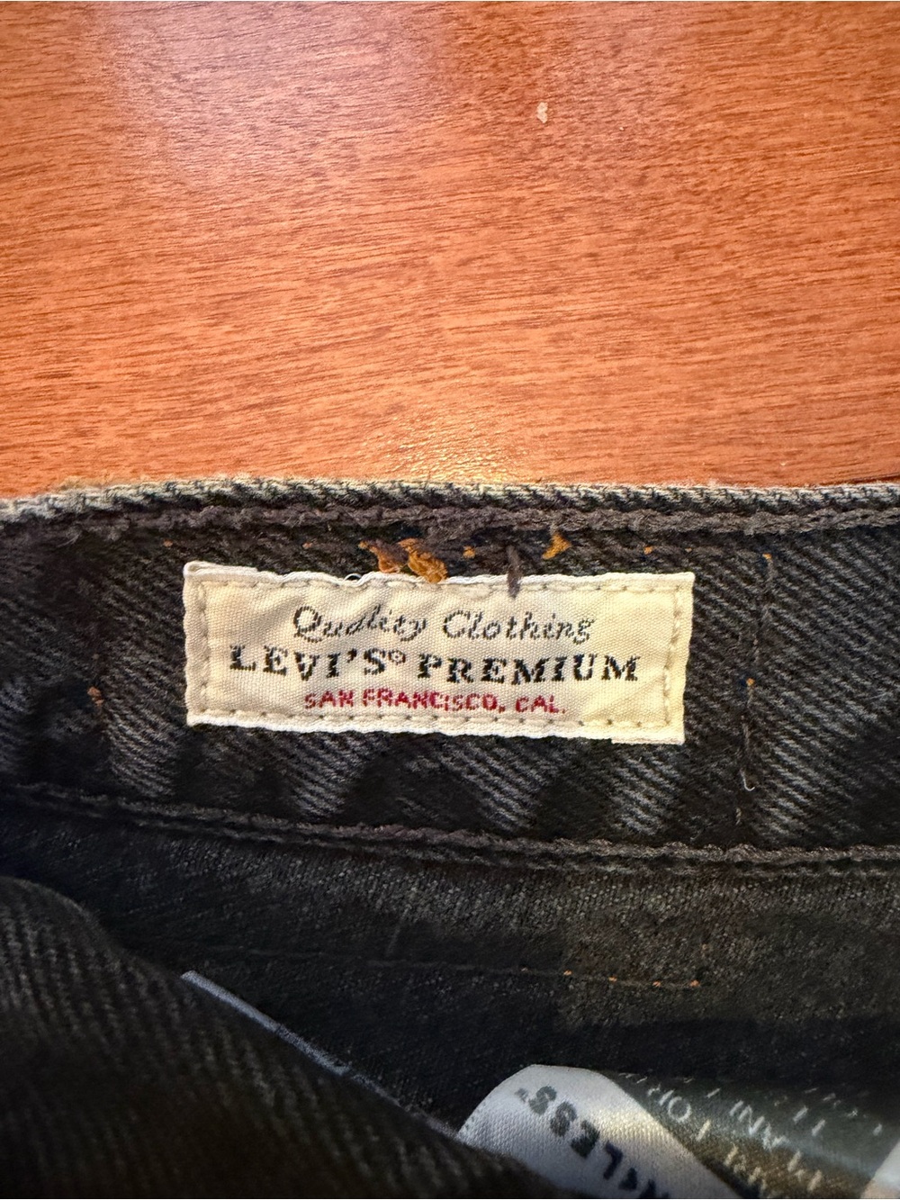 Levi’s Premium 501 Black Studded Straight Leg Jeans W26 L28 - Picture 7 of 9